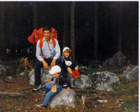 Andrei si Andreea cu Patrik mici