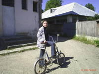 Irina pe bicicleta